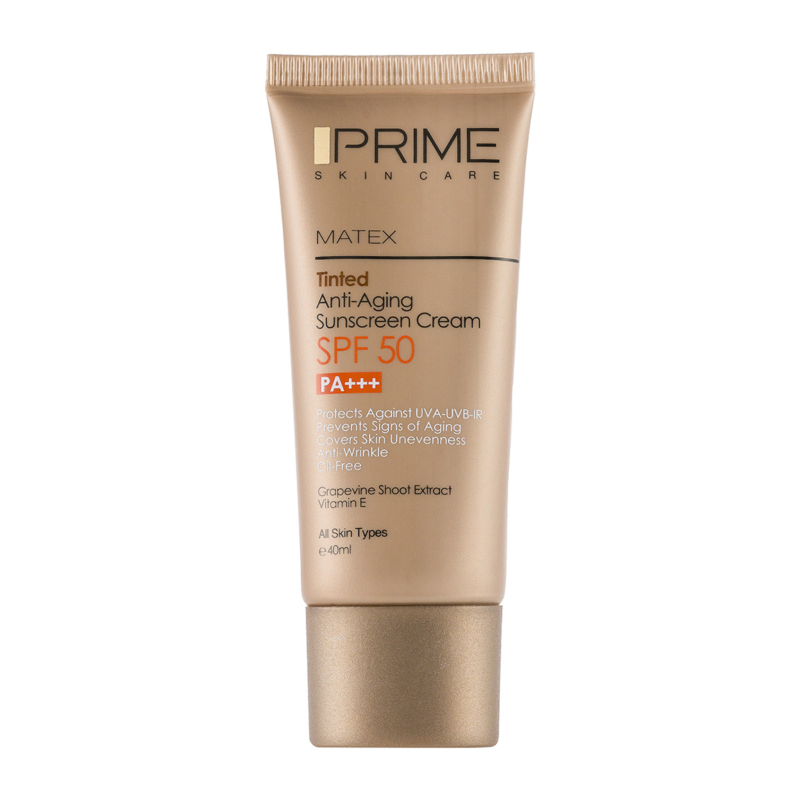 ضد آفتاب رنگی جوان کننده پرایم با SPF50 حجم 40 میلی لیتر